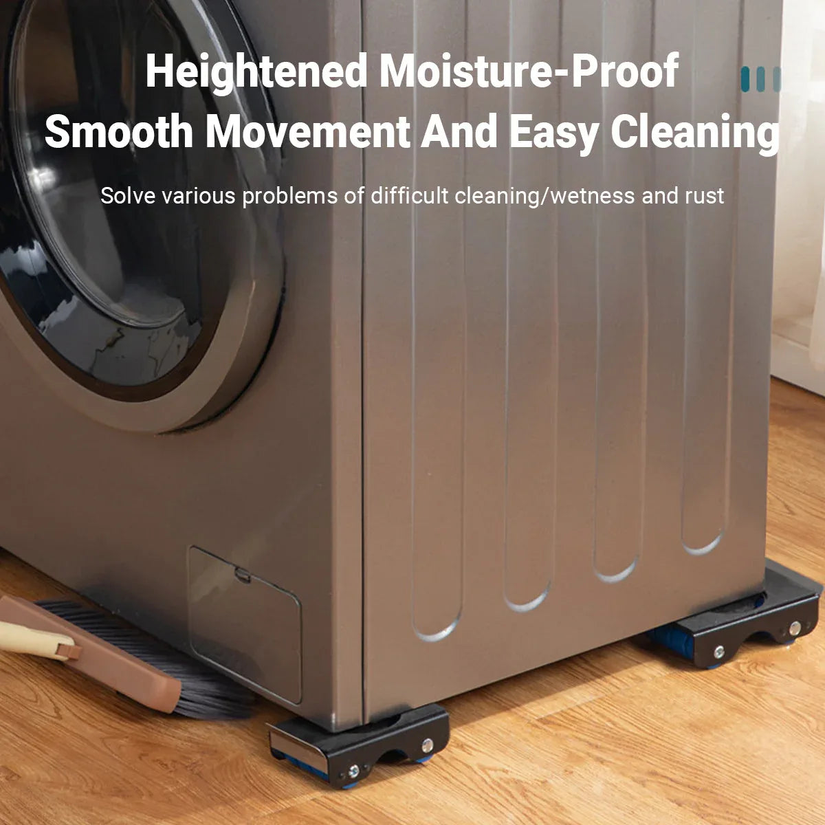 4pcs Movable Washing Machine Stand Furniture Moving Bracket Appliance Roller - Mekamart Australia