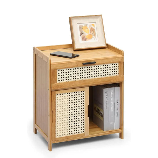 Small Bedroom Nightstand Storage Cabinet Sideboard Cabinet for Home Organization - Mekamart Australia