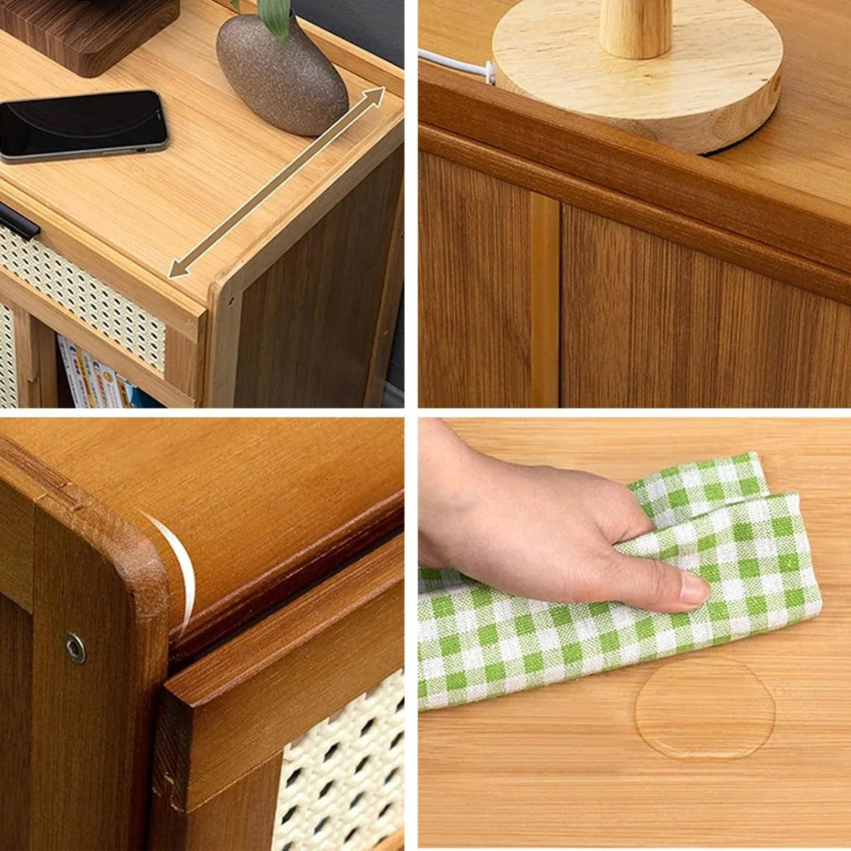 Small Bedroom Nightstand Storage Cabinet Sideboard Cabinet for Home Organization