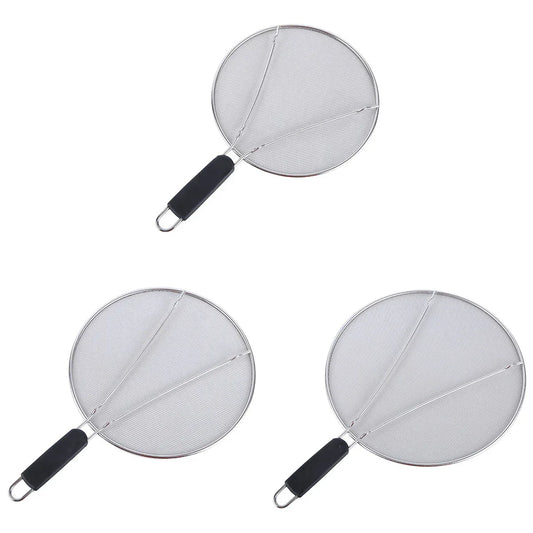 Stainless Steel Mesh Cover Anti Scald Filter Screen Anti Splash Lid For Kitchen - 25cm - Mekamart Australia