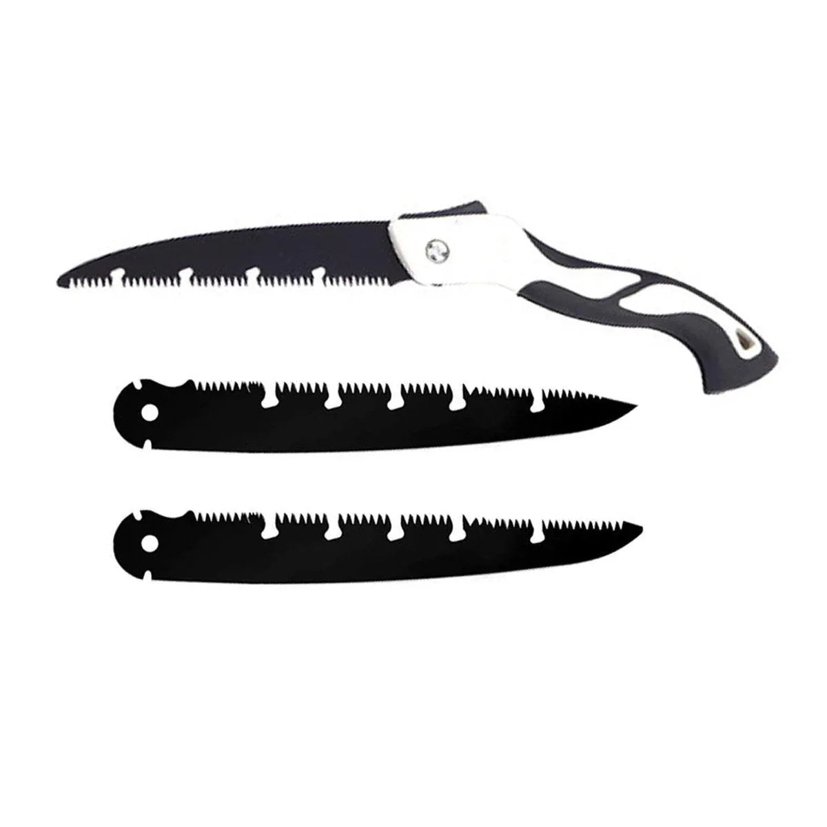Folding Outdoor Hand Saw Portable Quick Cutting Pruning Garden Tree Logging Tool - 300mm - Mekamart Australia