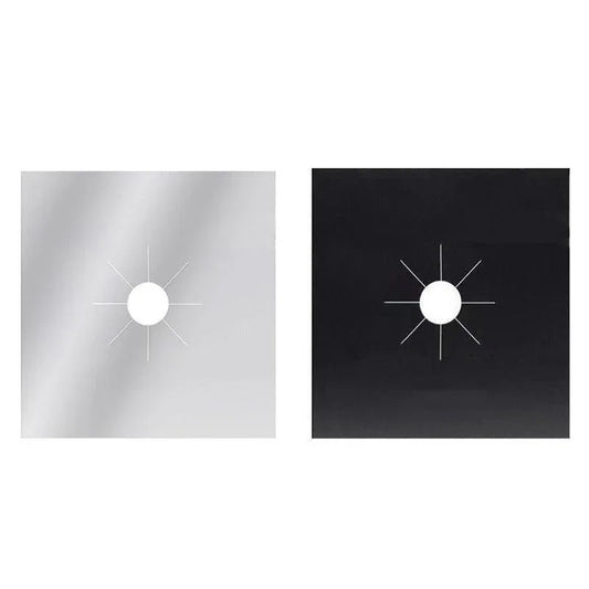 Gas Stove Burner Covers Reusable Hob Protectors Non Stick Liner Pad 4 Pcs - 4 PCS Black - Mekamart Australia