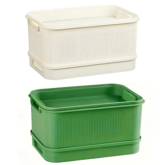 Seedling Tray Sprout Tray Soilless Hydroponic Planting Pot for Indoor Gardening - White - Mekamart Australia