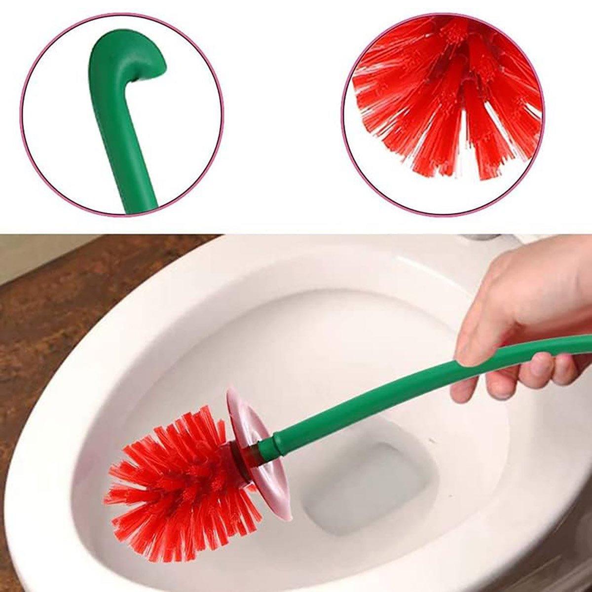 Soft Wool Toilet Brush with Long Handle Plastic Cleaning Brush Household Tool
