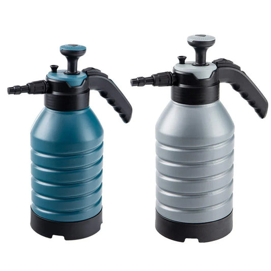 Pressure Pump Spray Bottle 2L Easy Pump Adjustable Nozzle Garden Watering Flower - Grey - Mekamart Australia
