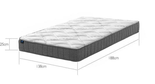 LUNALAND Easeful Eco Spay Foam Pocket Spring 20CM Double Hybrid Mattress - Mekamart Australia