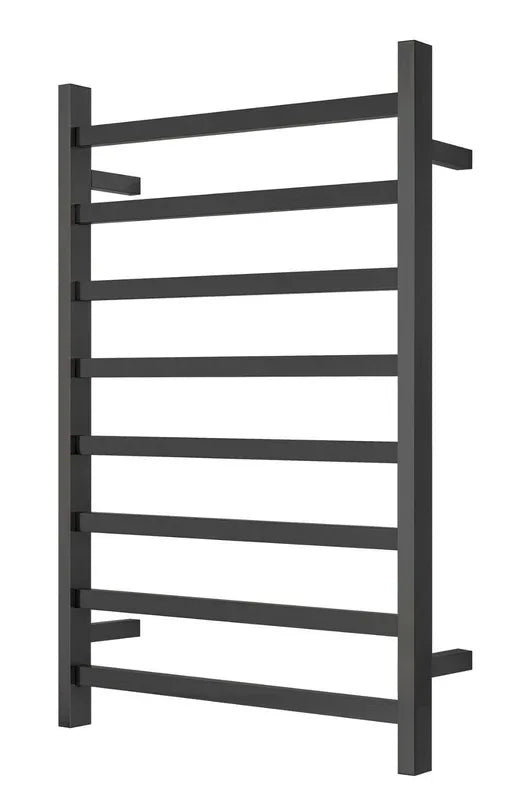 Premium Matte Black Towel Rack - 8 Bars, Square Design, AU Standard, 1000x620mm Wide - Mekamart Australia