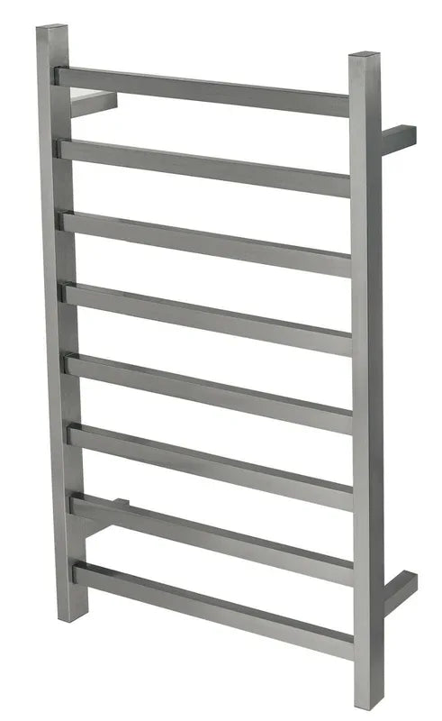 Premium Gunmetal Heated Towel Rack - 8 Bars, Square Design, AU Standard, 1000x620mm Wide - Mekamart Australia