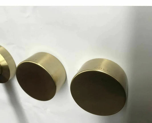 2021 New Burnished Gold Brushed Brass mixer WaterMark WELS round taps wall faucet basin - Mekamart Australia