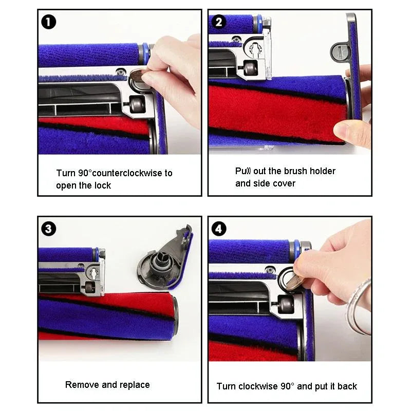 Soft Velvet Suction Head Side Cover for Dyson Vacuum Cleaners - Mekamart Australia