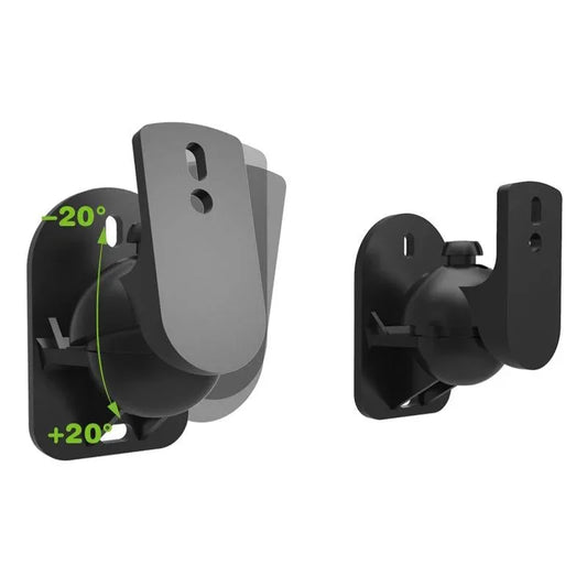 Rotatable 45 Degree Speaker Wall Mount Brackets for Surround Sound - Pair - Mekamart Australia