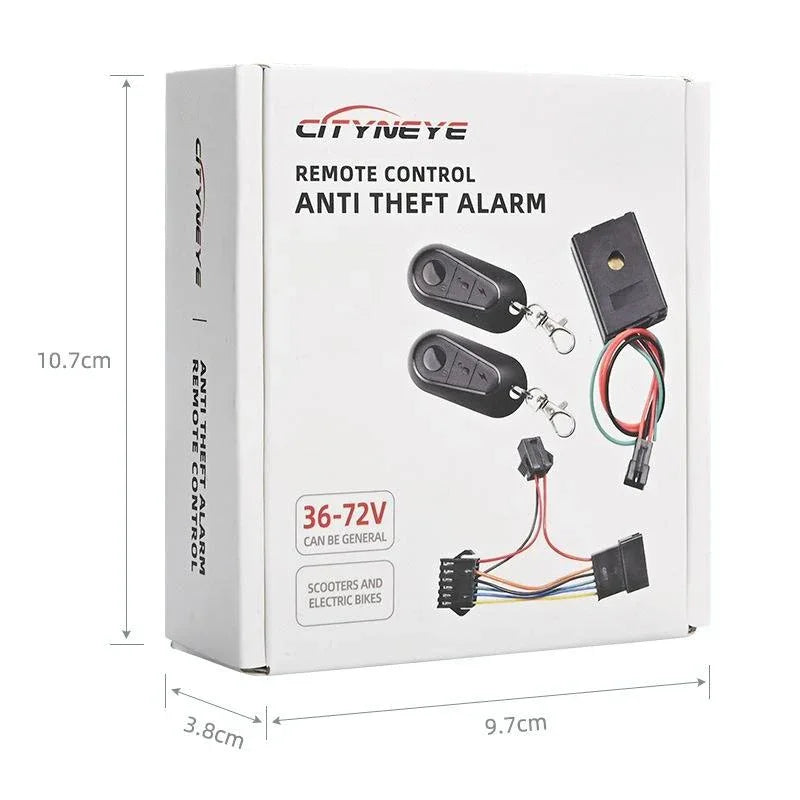 Universal Electric Scooter & Bicycle Anti-theft Alarm + Remote - 36-72v - Mekamart Australia