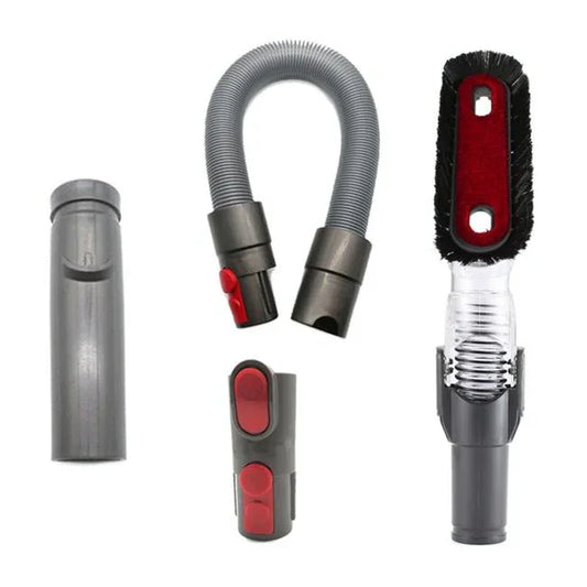 4-in-1 Bendable Anti-static Suction Head Kit for Dyson V6 / V7 / V8 / V9 / V10 - Mekamart Australia