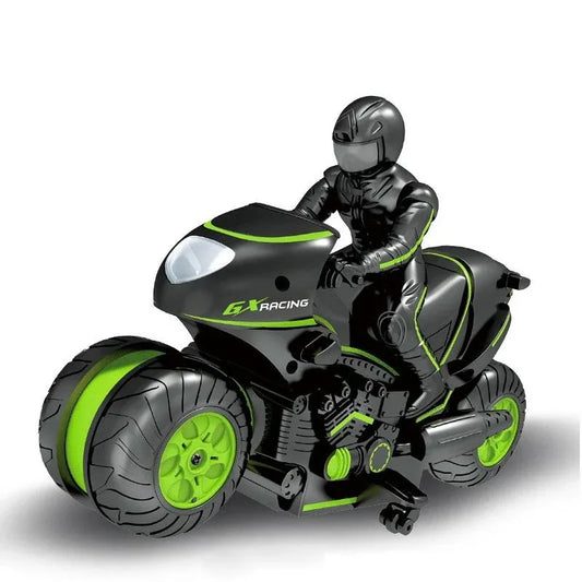 High-speed 2.4g Rc Motorcycle for Drifting and Off-road Riding - Black Green - Mekamart Australia
