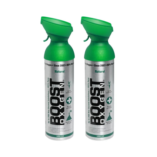 2pk 10 Litres of Boost Pure Oxygen in a Can Supplemental - 200 Breath (Large) - Mekamart Australia