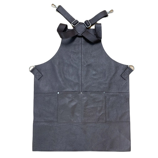 BUFFALO LEATHER APRON Cooking Chef Hairdresser Waterproof Durable Quality - Brown - Mekamart Australia