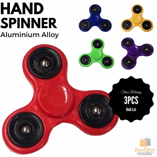 3pcs Fidget Hand Finger Spinner Focus Stress Reliever Toys For Kids Adults - Mekamart Australia