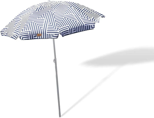 Outdoor Garden Beach Umbrella 1.8m Sun Shade w/Carry Bag Tilt Pool Sun Protection AU - Mekamart Australia