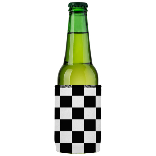 Large Checkerboard Stubby Cooler - Standard - Mekamart Australia
