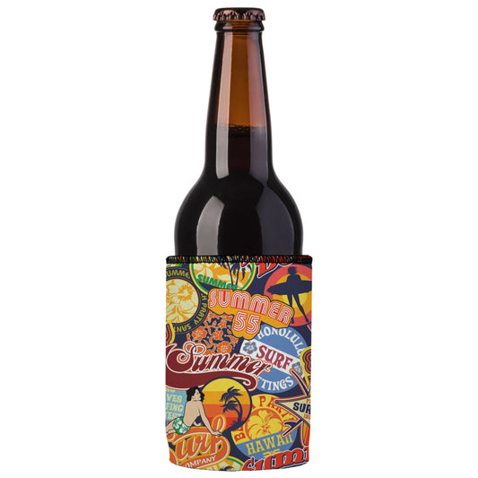 Vintage Summer Stubby Cooler 2-Pack - Standard - Mekamart Australia