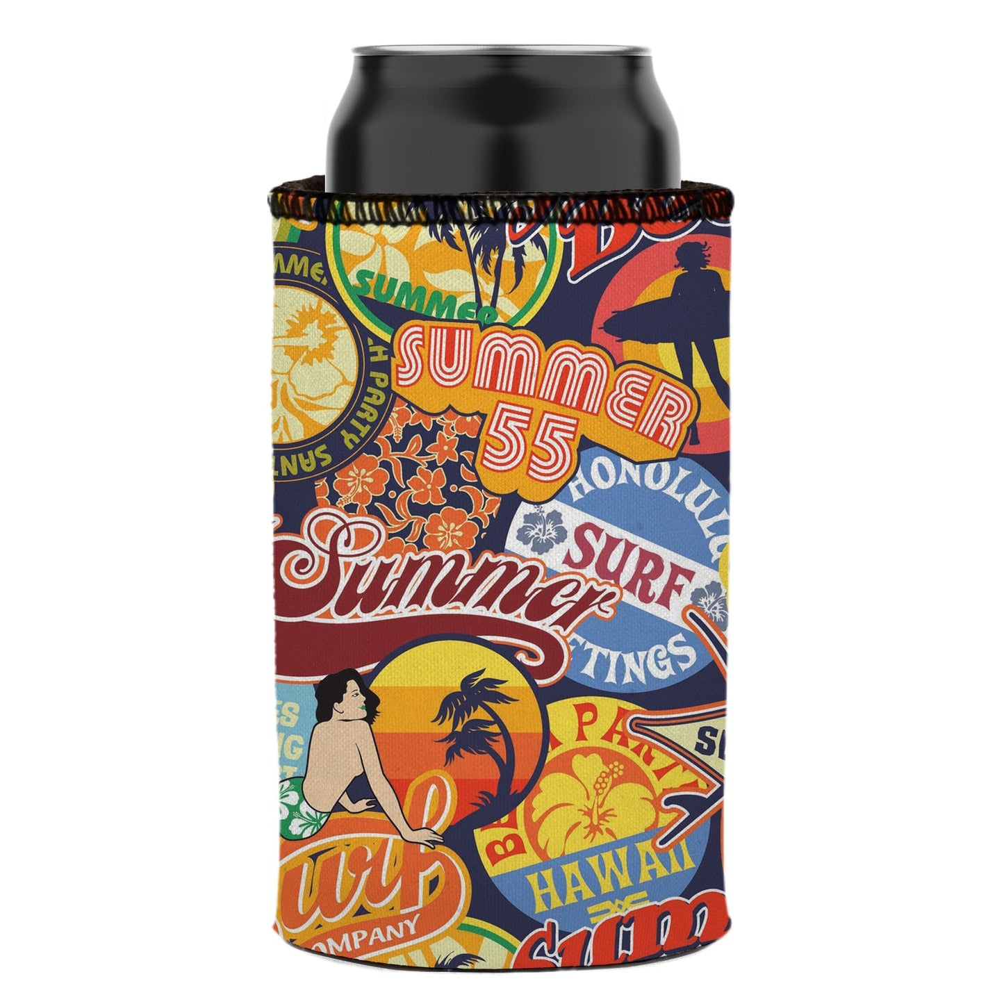 Vintage Summer Stubby Cooler 2-Pack - Standard