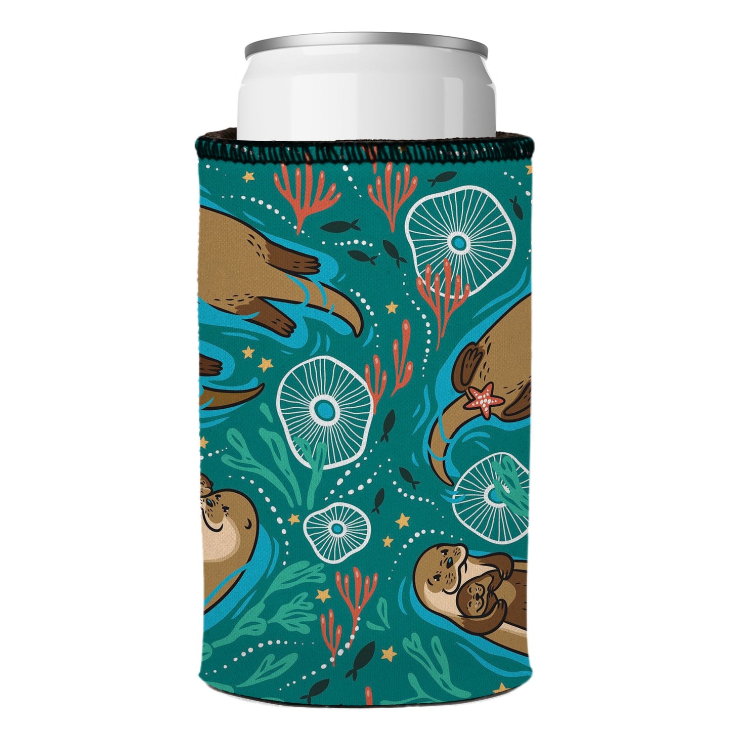 Sea Otters Chillin Stubby Cooler - Standard