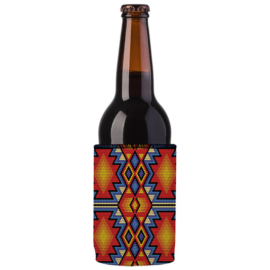 Huichol Beading Stubby Cooler 2-Pack - Standard