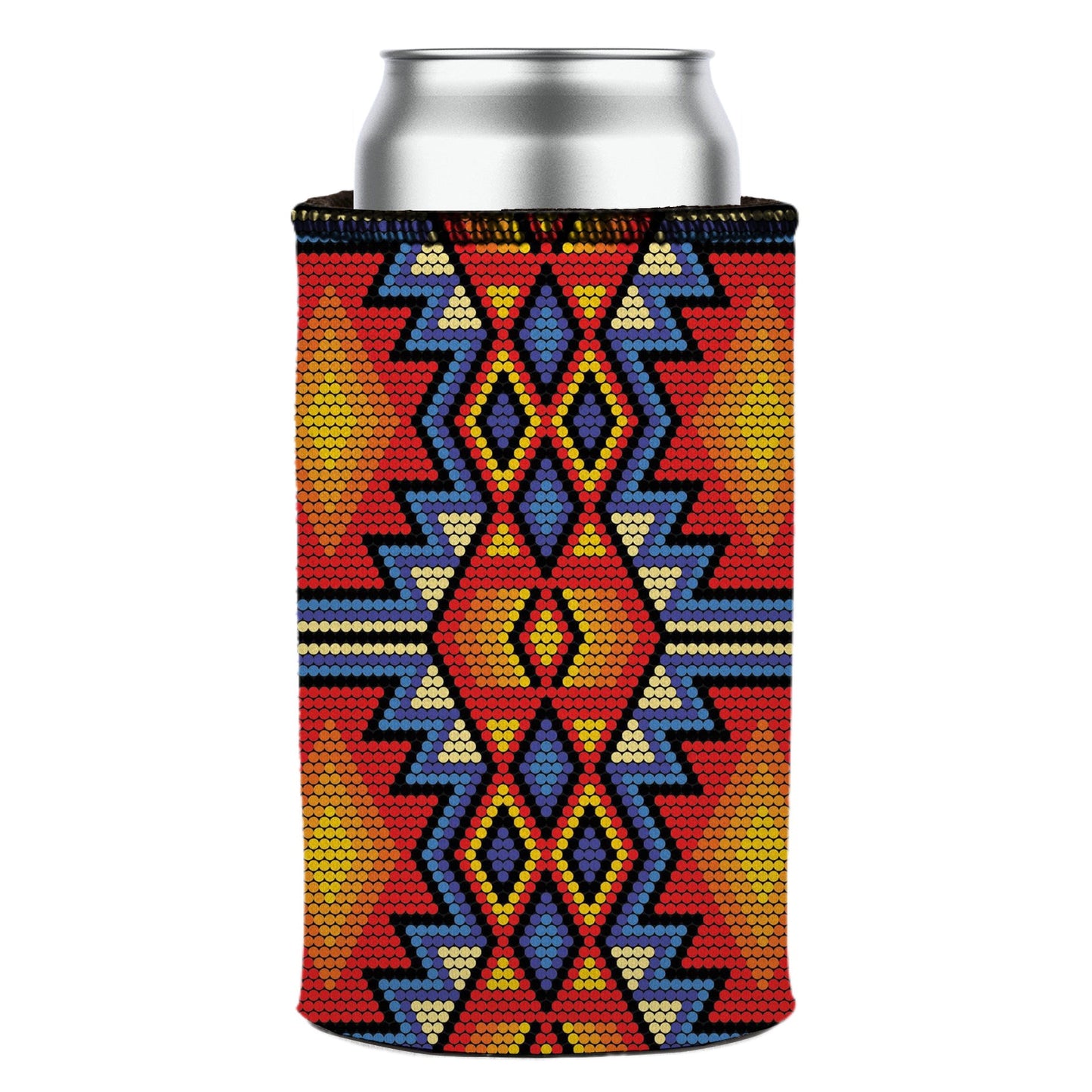 Huichol Beading Stubby Cooler - Standard