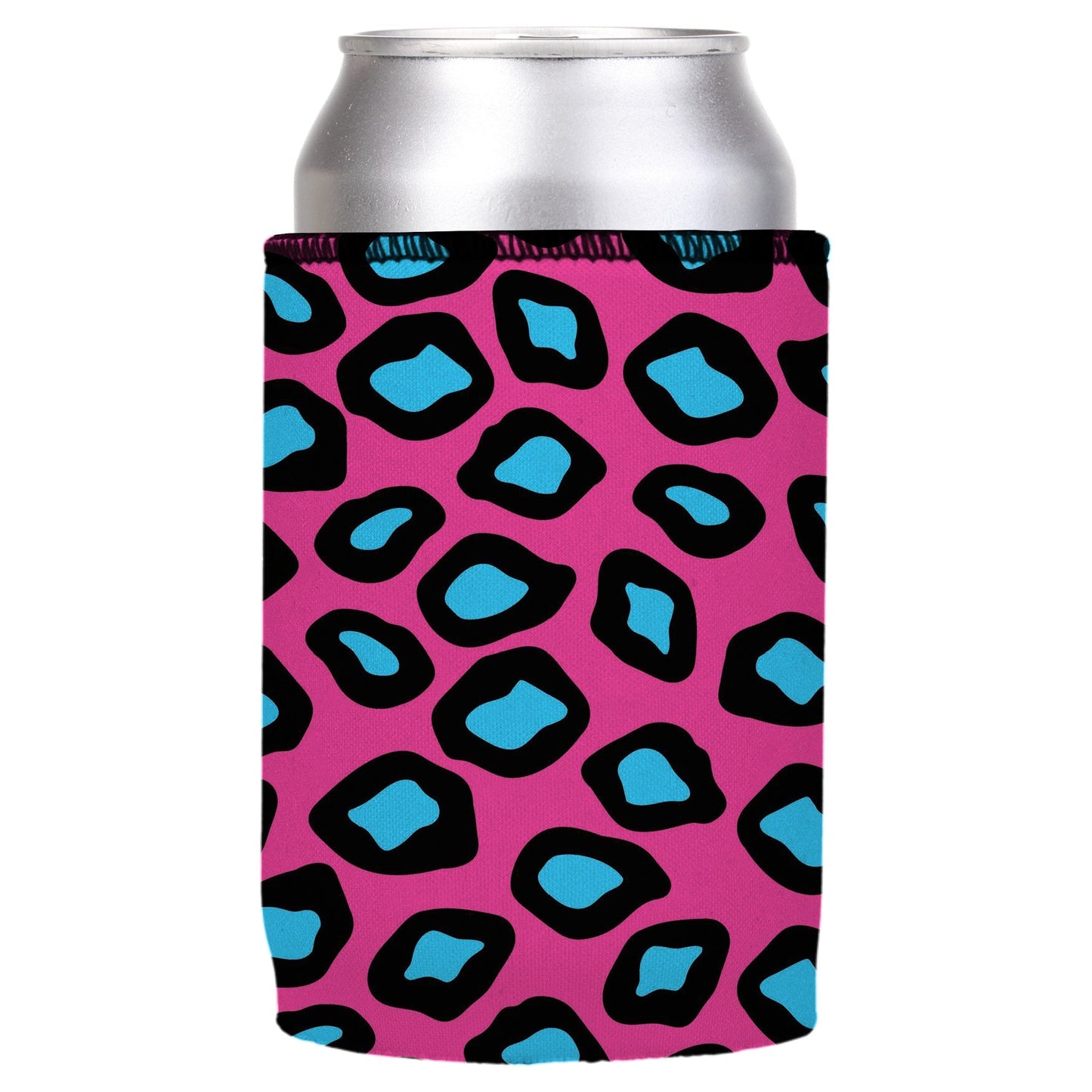Pink Leopard Print Stubby Cooler 2-Pack - Standard
