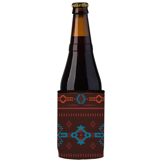 Brown Navajo Rug Stubby Cooler 2-Pack - Standard - Mekamart Australia