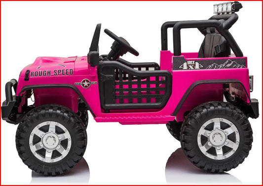 Jeep Off Road Inspired Ride On Car Kids Fairyland Adventure – Pink - Mekamart Australia