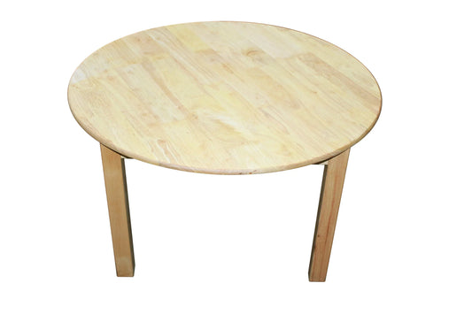 Rubberwood Round Table 90 - Mekamart Australia