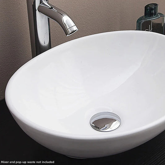 Above Counter Bathroom Vanity Oval Ceramic Basin - Mekamart Australia