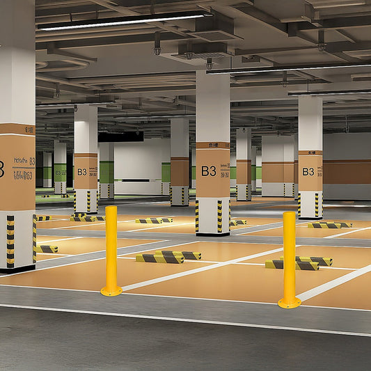 Yellow Heavy Duty Steel Bollard Post