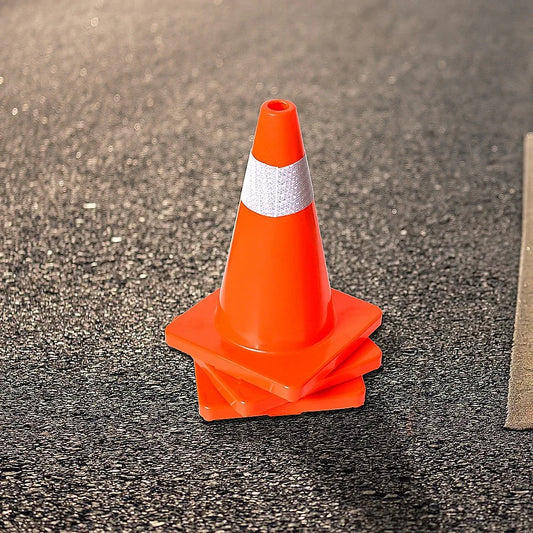 4pcs 45cm Road Traffic Cones Reflective Overlap Parking Emergency Safety Cone - Mekamart Australia