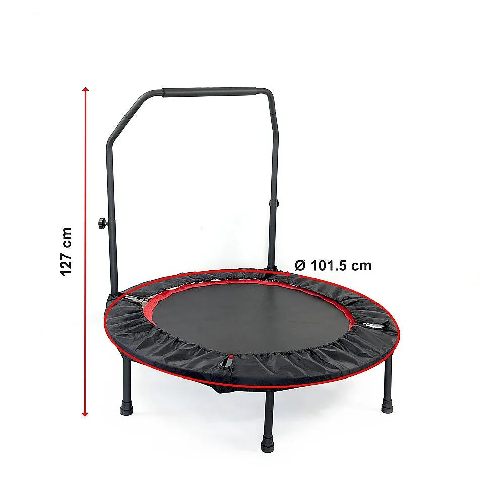 Mini Rebounder Trampoline with Adjustable Handle – Fitness Bounce Trainer - Mekamart Australia