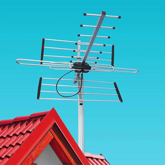 Digital TV Outdoor Antenna Aerial UHF VHF FM AUSTRALIAN Signal Amplifier Booster - Mekamart Australia
