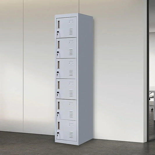 6-Door Locker for Office Gym Shed School Home Storage - Mekamart Australia