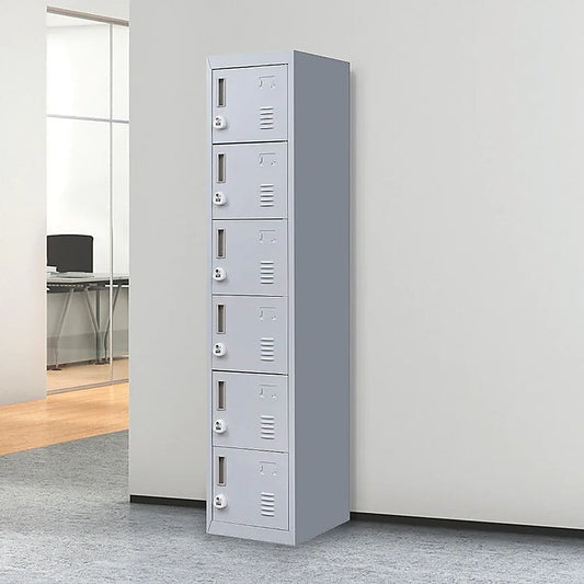 6-Door Locker for Office Gym Shed School Home Storage - Mekamart Australia
