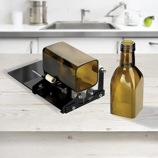 Glass Bottle Cutter Cutting Tool Upgrade Version Square & Round Bottle Cutter - Mekamart Australia