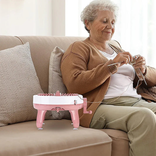 DIY Knitting Machine Smart Weaving Knit Rotating Kids Toy Scarf Sock Hat Gift - Mekamart Australia