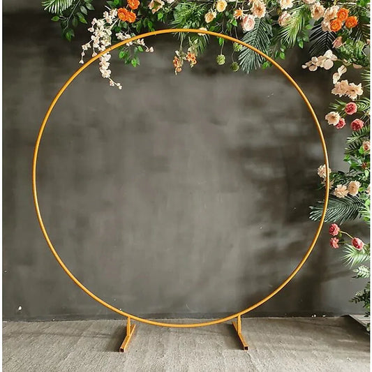 2M Wedding Hoop Round Circle Arch Backdrop Flower Display Stand Frame Background - Mekamart Australia