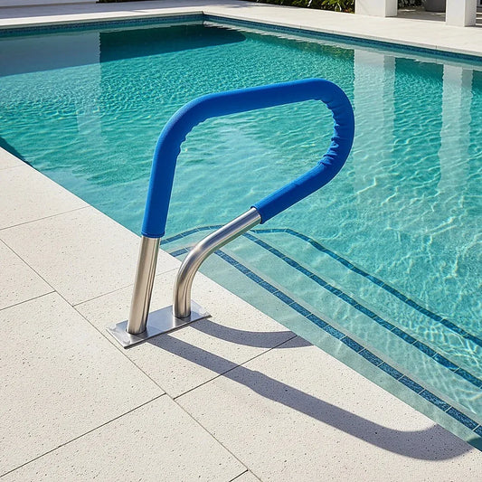 Swimming Pool Hand Rail Step Grab Rail 76.2x55.8cm with Drill Bit - Mekamart Australia
