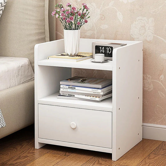 Bedside Tables Drawers Side Table Bedroom Furniture Nightstand White Unit - Mekamart Australia