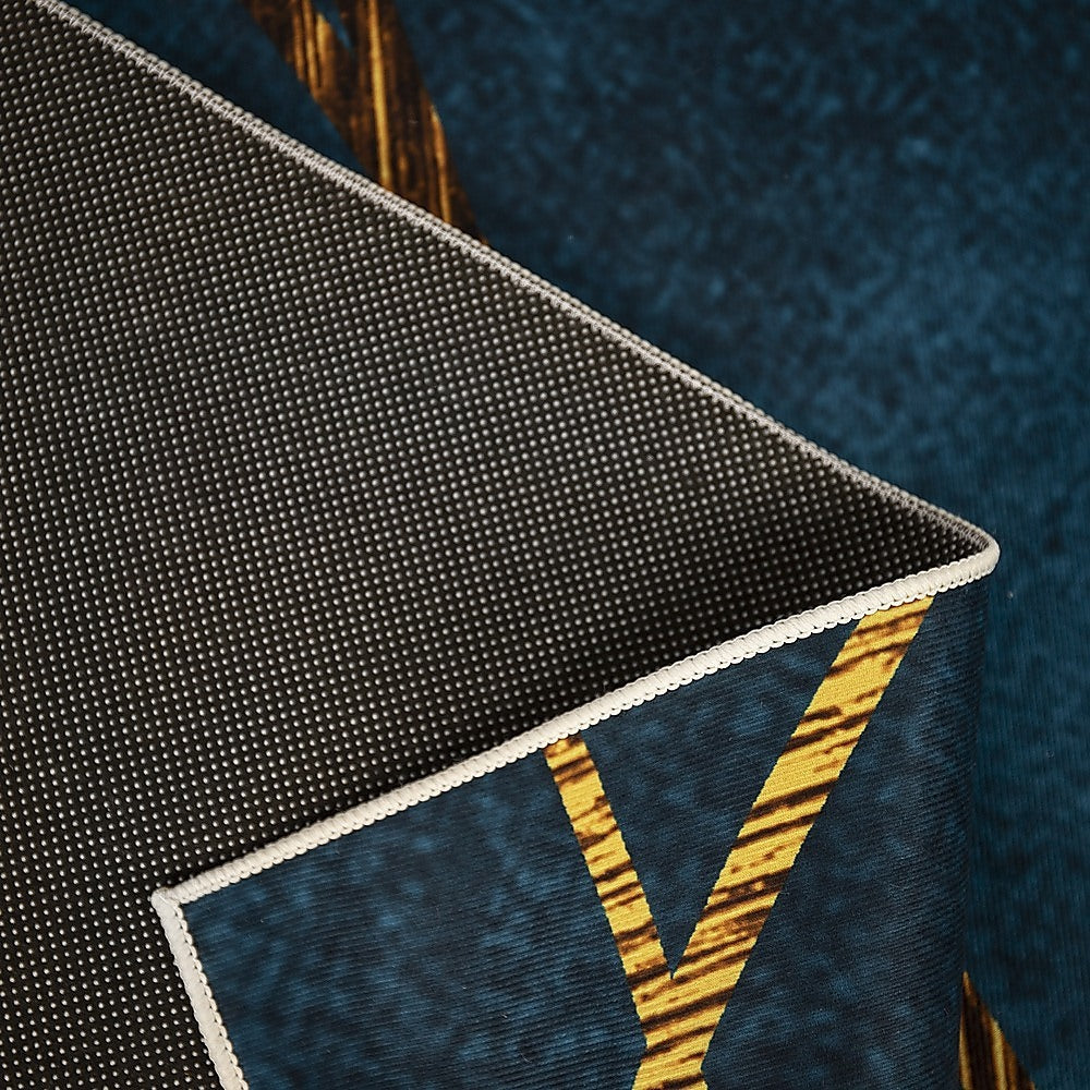 200x300cm Large Floor Teal Blue Rug – Modern Area Carpet for Bedroom & Lounge