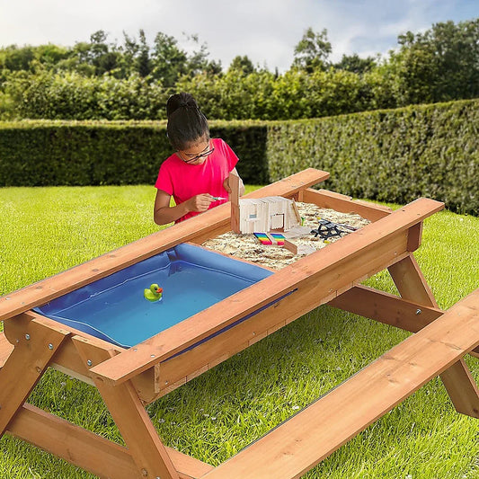 Sand & Water Wooden Picnic Table - Mekamart Australia