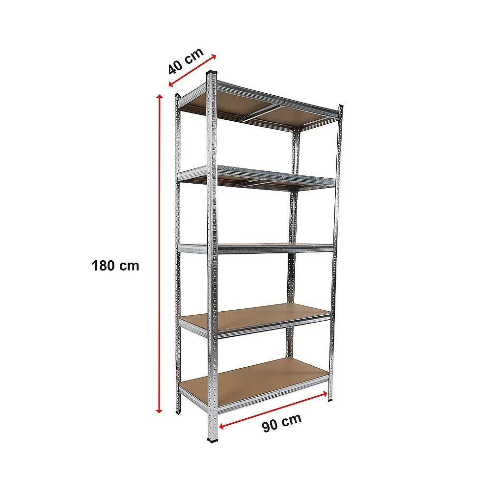 2 x 1.8M Garage Shelving Warehouse Rack Storage Shelves Pallet Racking - Mekamart Australia