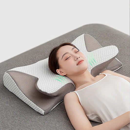 Soft Cervical Pillow for Neck Pain Relief Memory Foam Ergonomic - Mekamart Australia