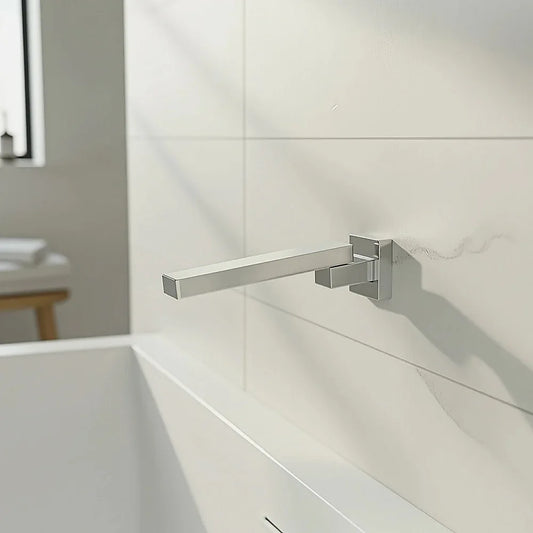Bath In Wall Swivel Spout in Polished Chrome Finish - Mekamart Australia