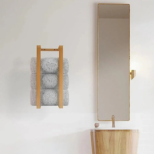 Wall Towel Rack for Rolled Towels Bathroom Storage - Mekamart Australia